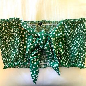 Crop top rogue wrap top